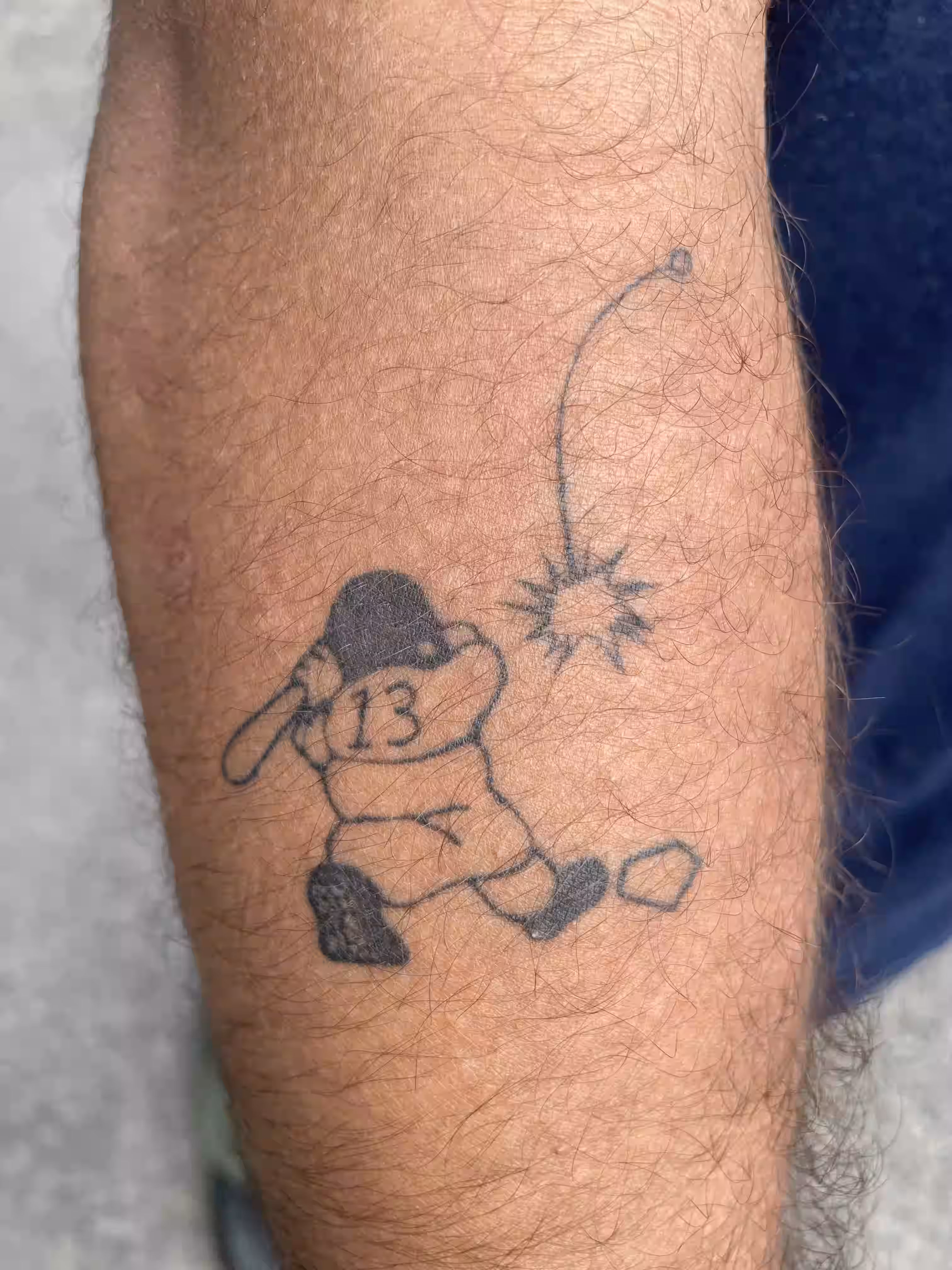 vin skully - earl sweatshirt cover art tattoo on my arm